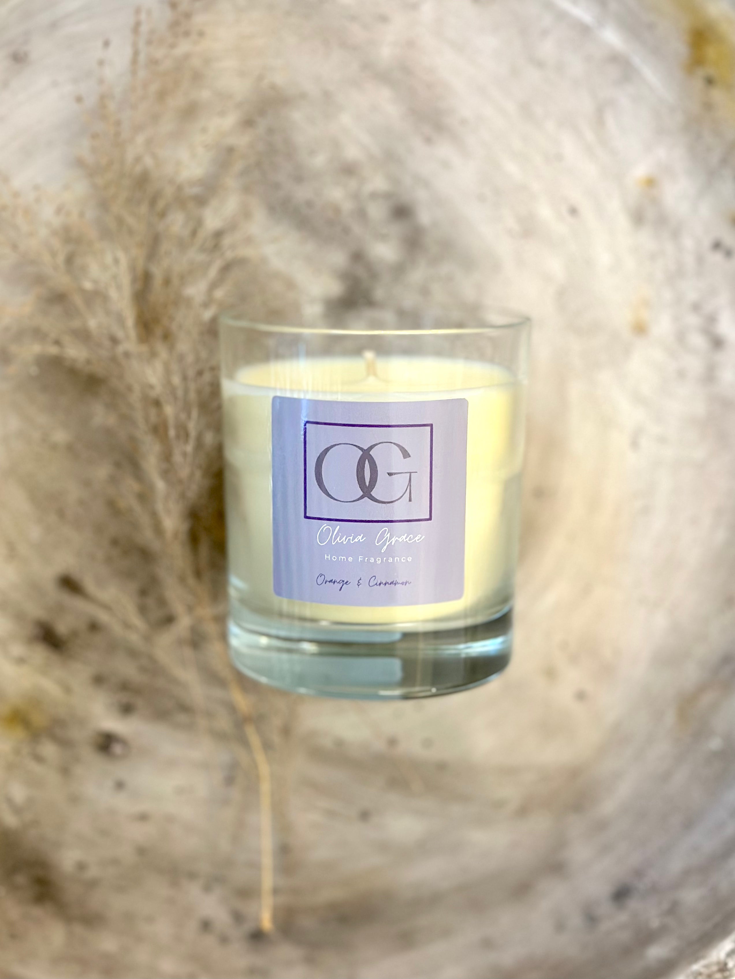 Olivia Grace Scented Candle Orange & Cinnamon