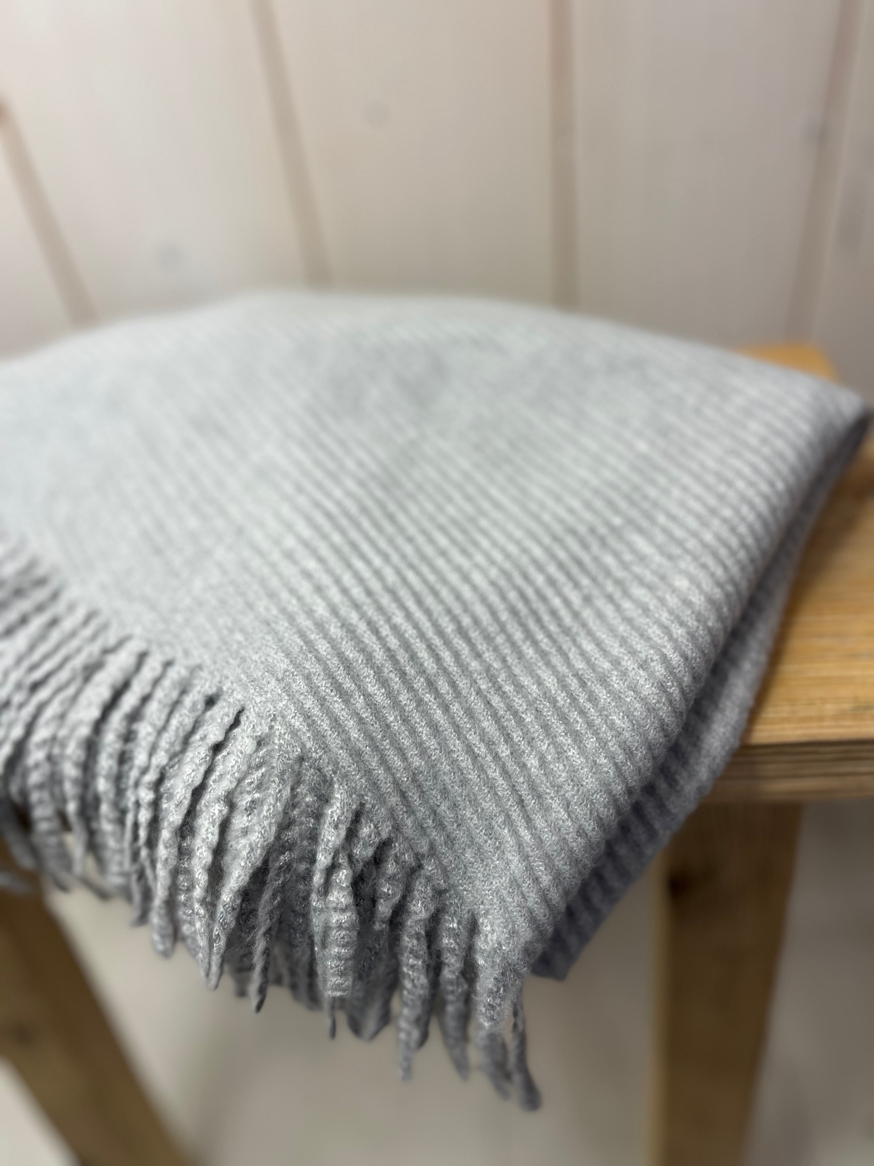 Ribbed Cashmere Blend Scarf