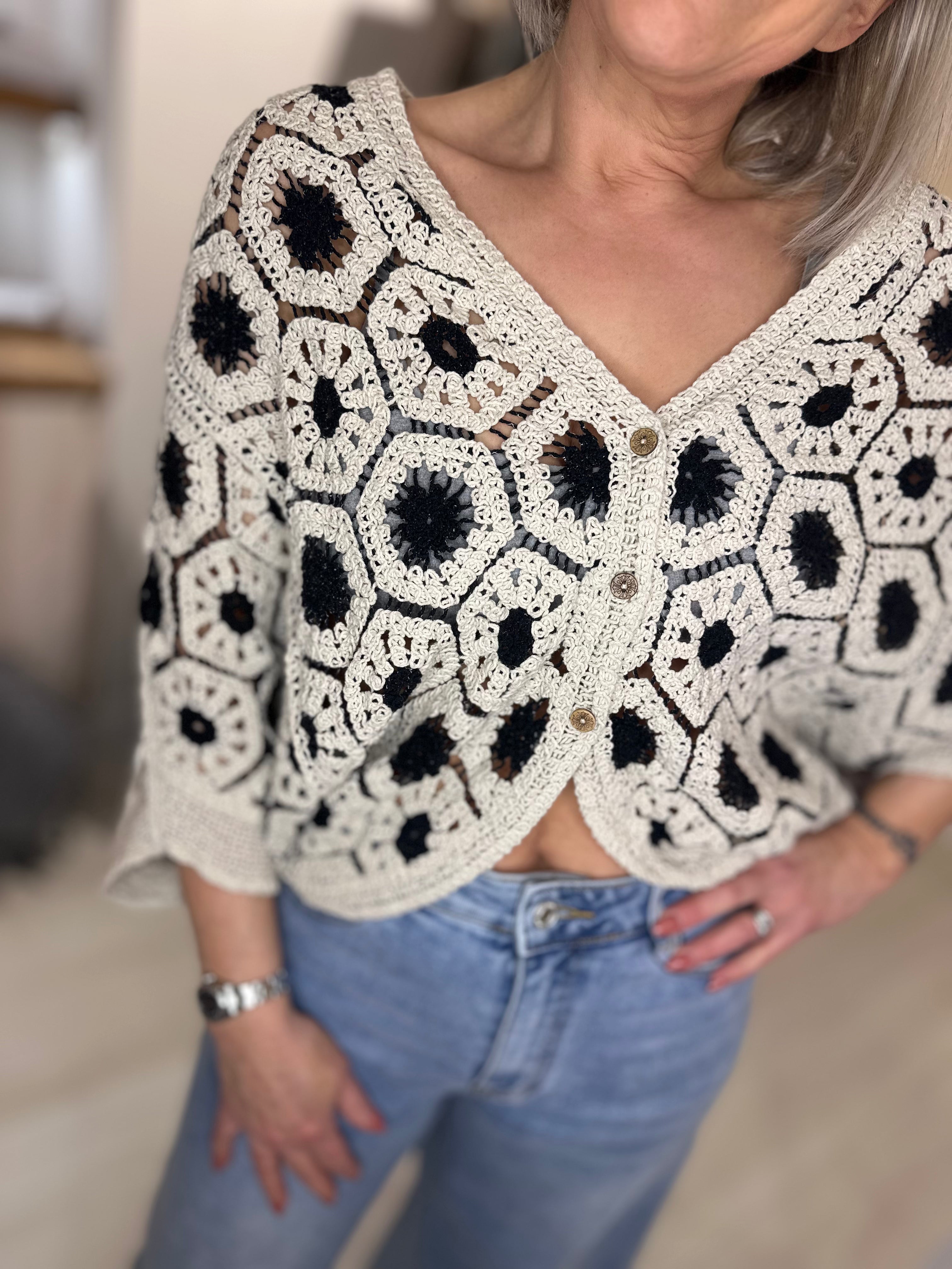 Beatrix Crochet Cardigan