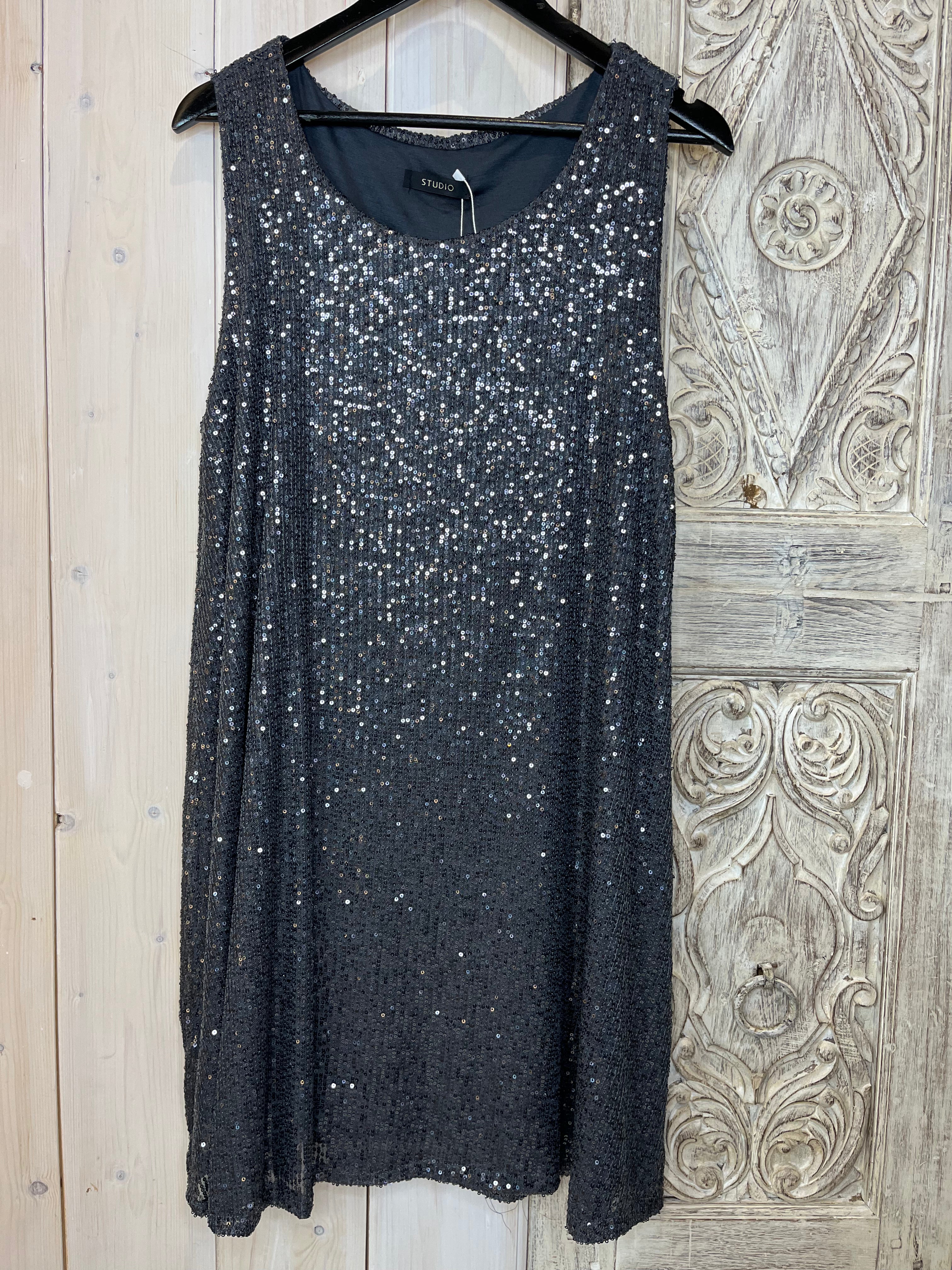 Sequin Sleeveless Tunic Dress