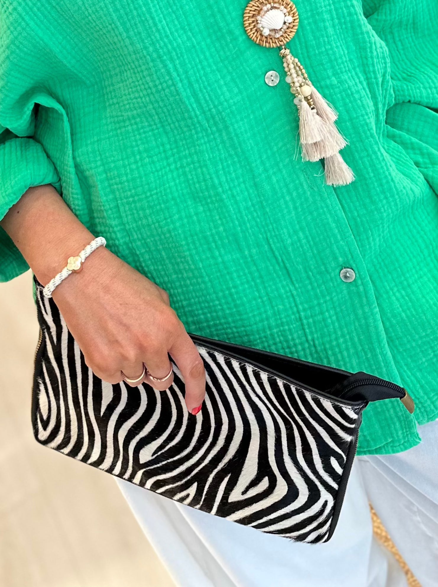 Zebra Print Clutch