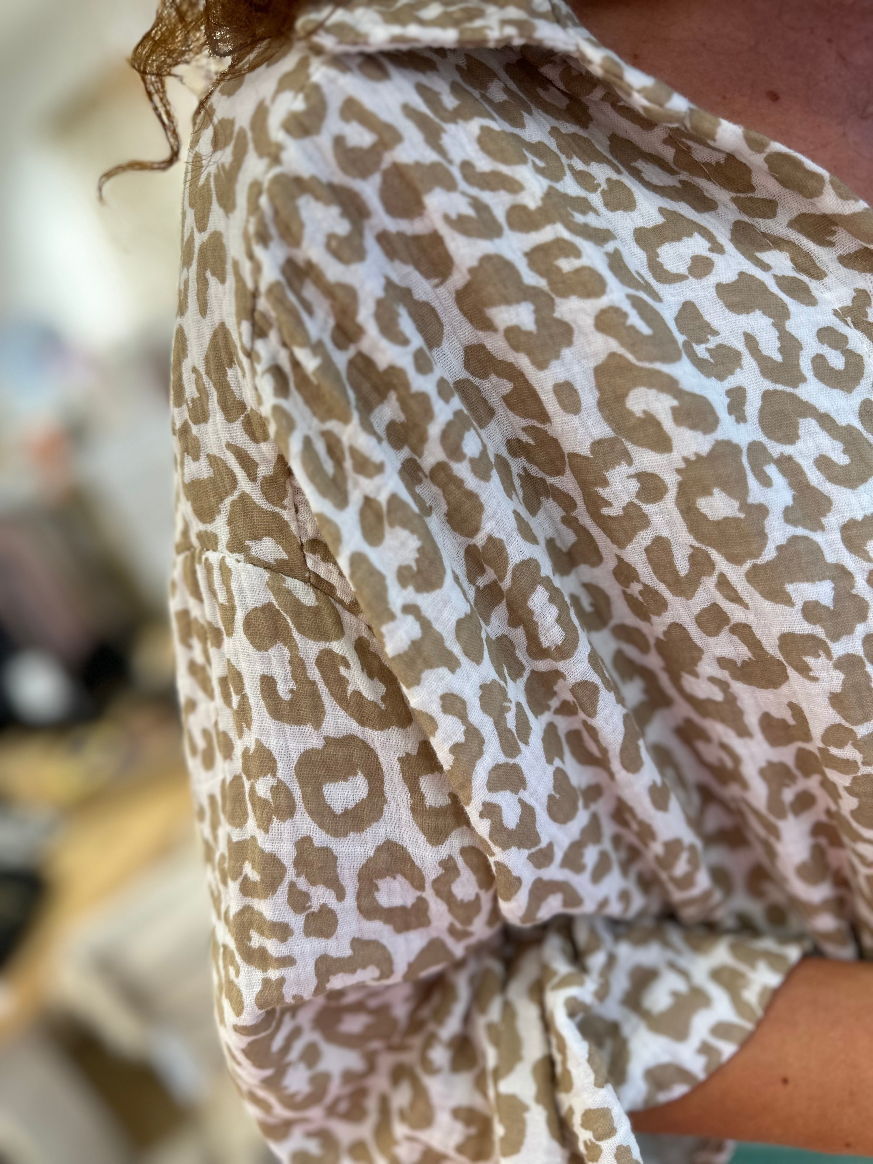 Azalea Leopard Print Shirt