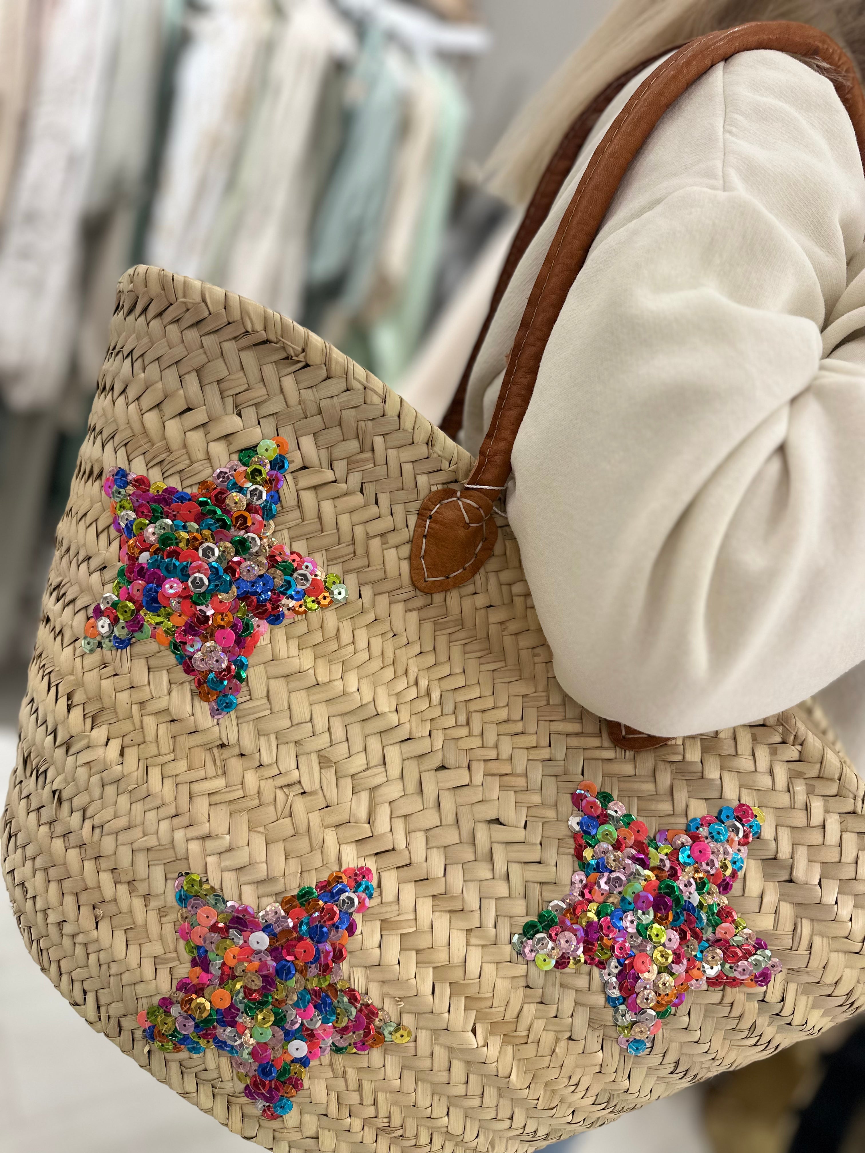 Moroccan Star Rattan Bag