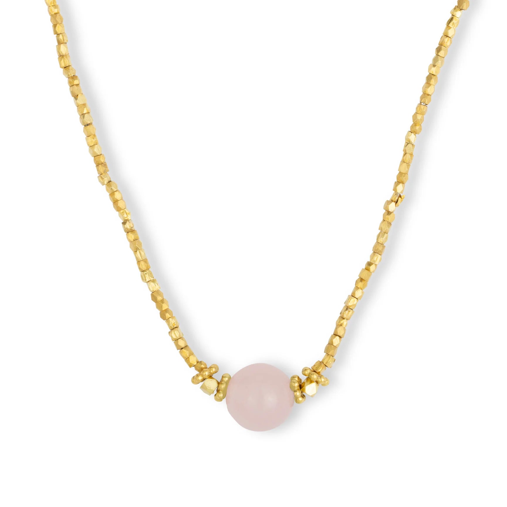 Bluebell Choker Necklace Rose Quartz