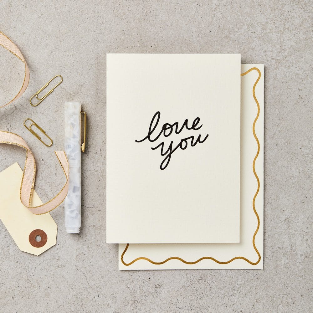 HANDWRITTEN LOVE YOU CARD