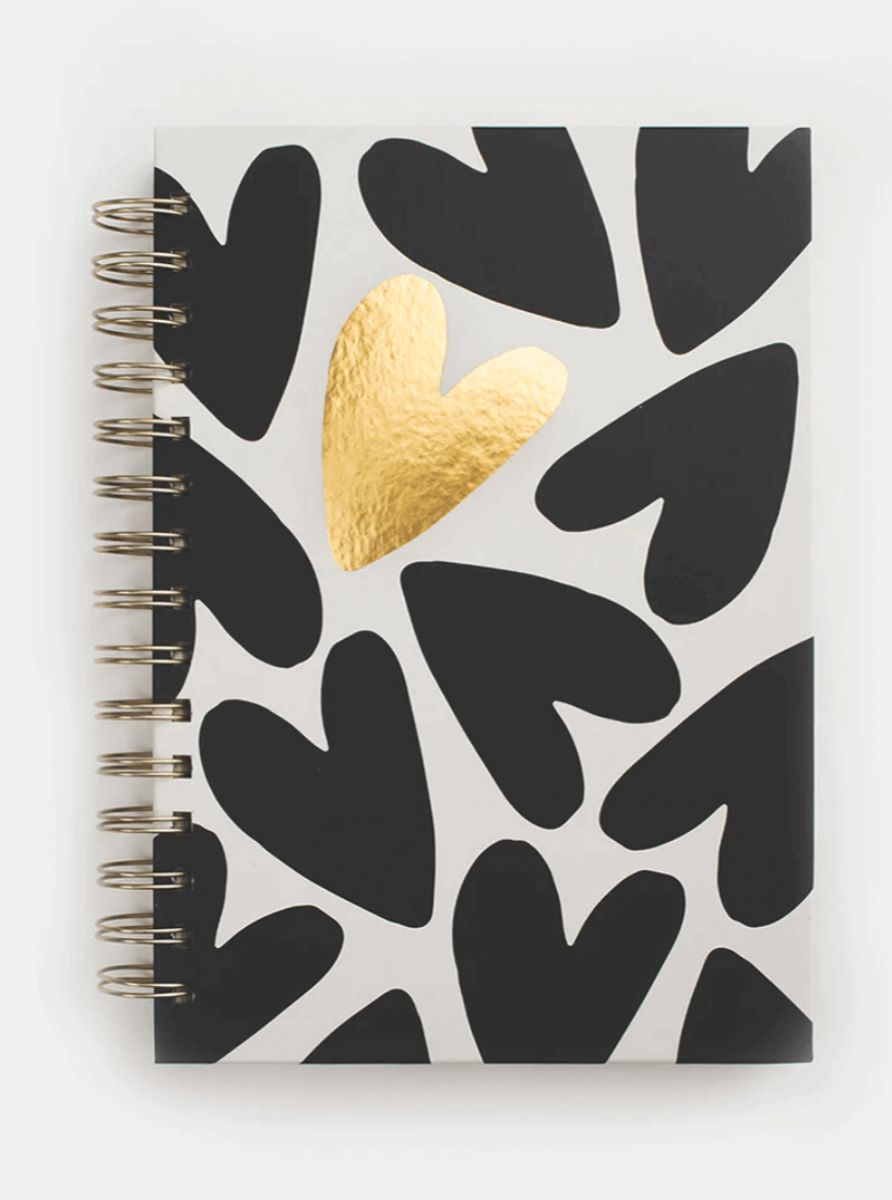 Mono Hearts A5 Notebook