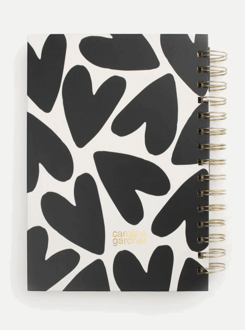 Mono Hearts A5 Notebook