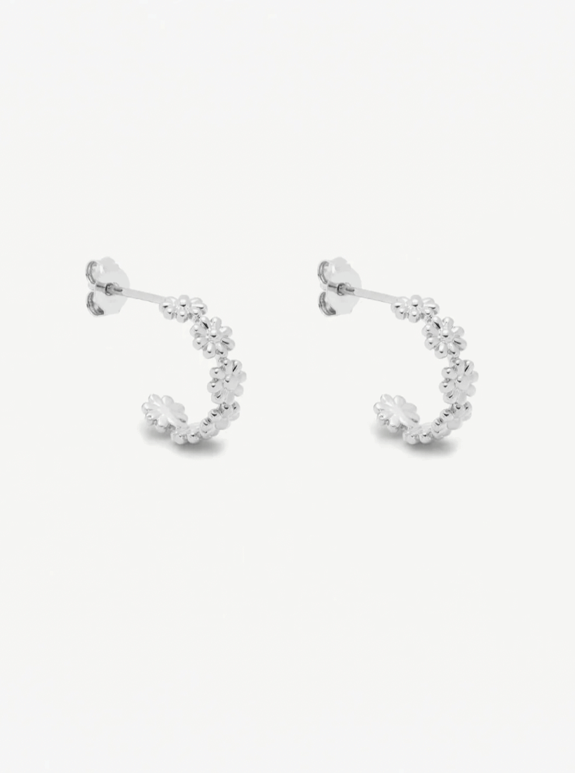 Daisy Chain Hoop Earrings