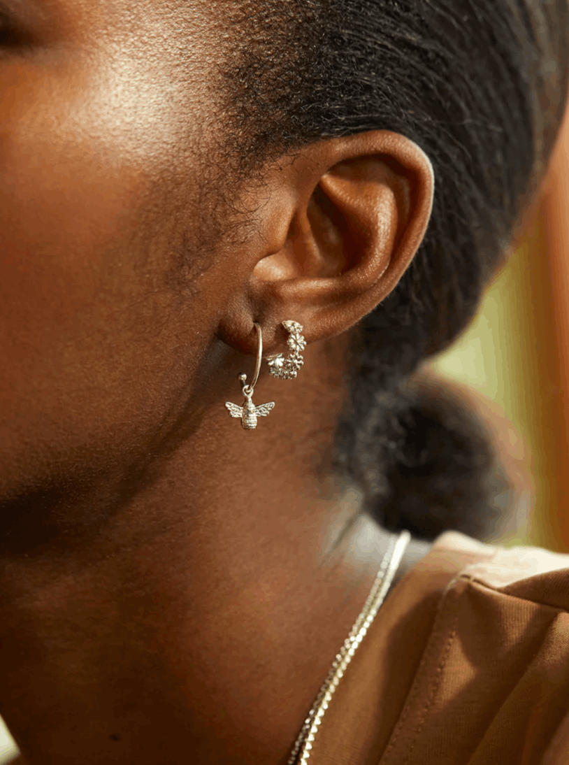 Daisy Chain Hoop Earrings