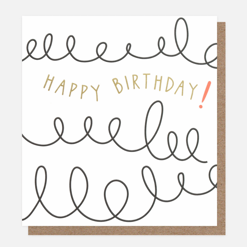 Squiggle Birthday Card