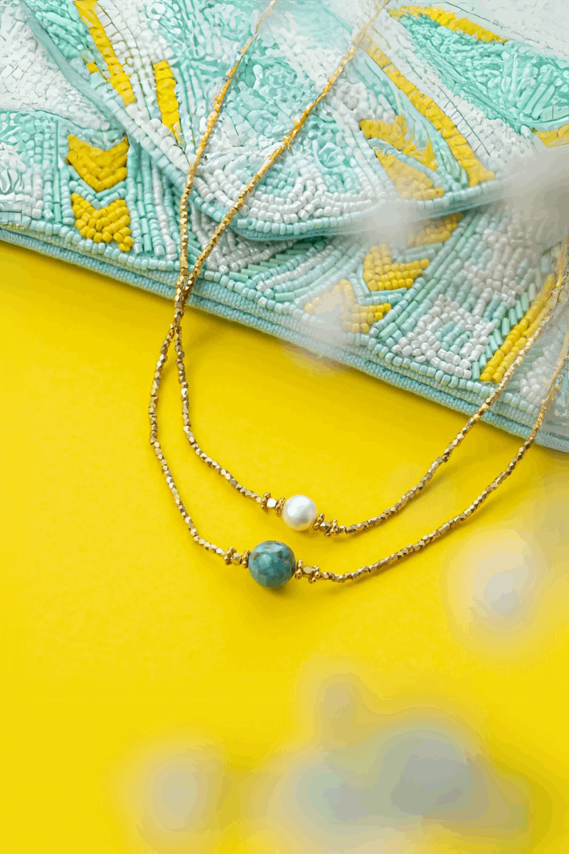 Bluebell Choker Necklace Turquoise