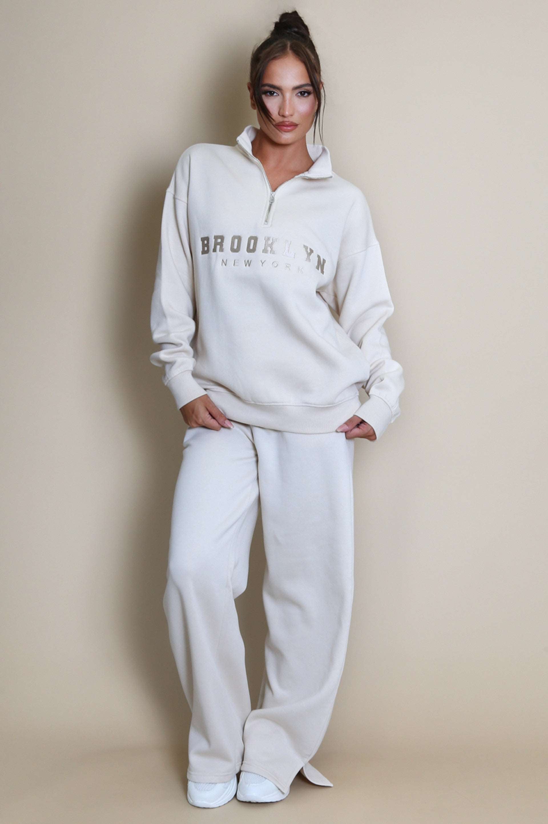 Brooklyn Half Zip Relaxed Fit Sweatshirt