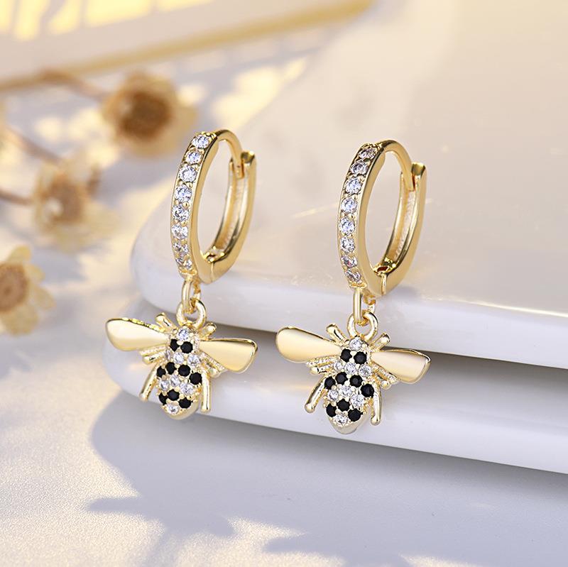 Bee Drop Earring