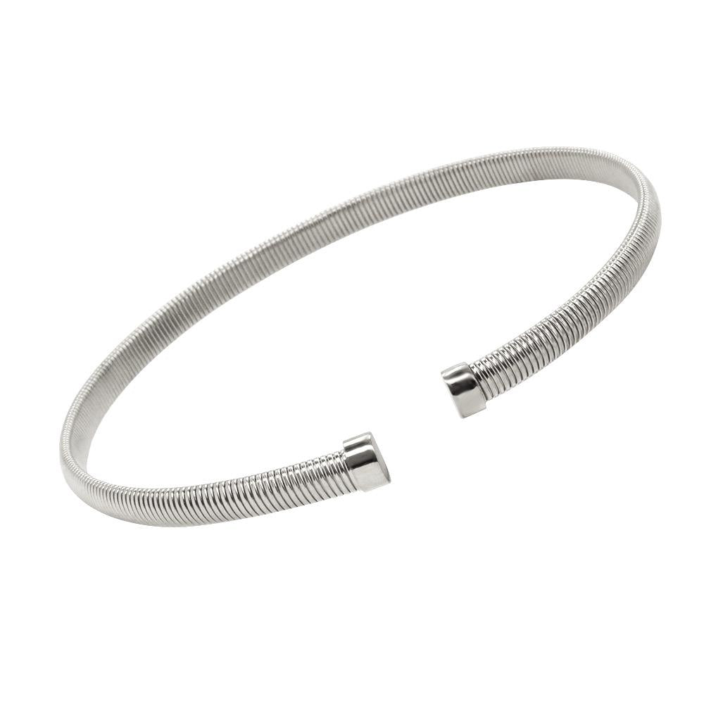 C-Shaped Choker in Silver