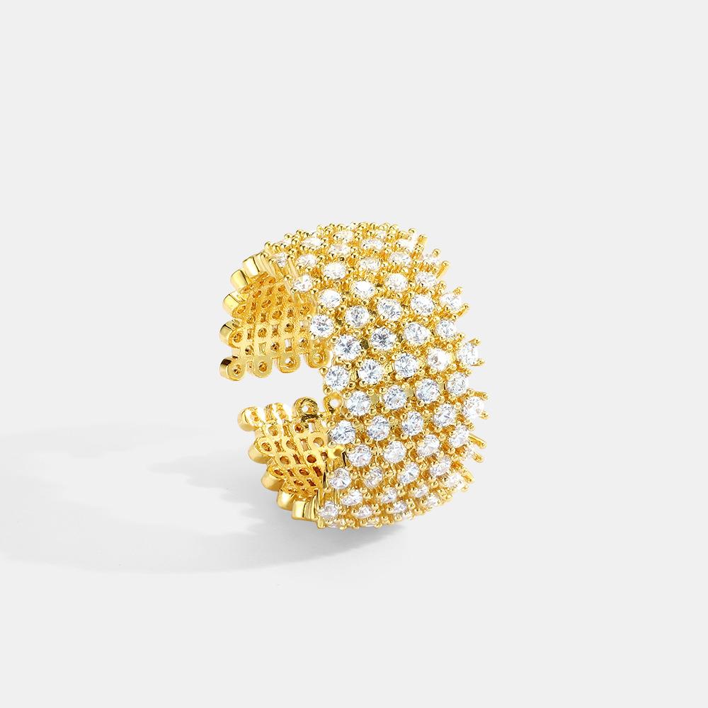 Honeycomb Ring: Gold