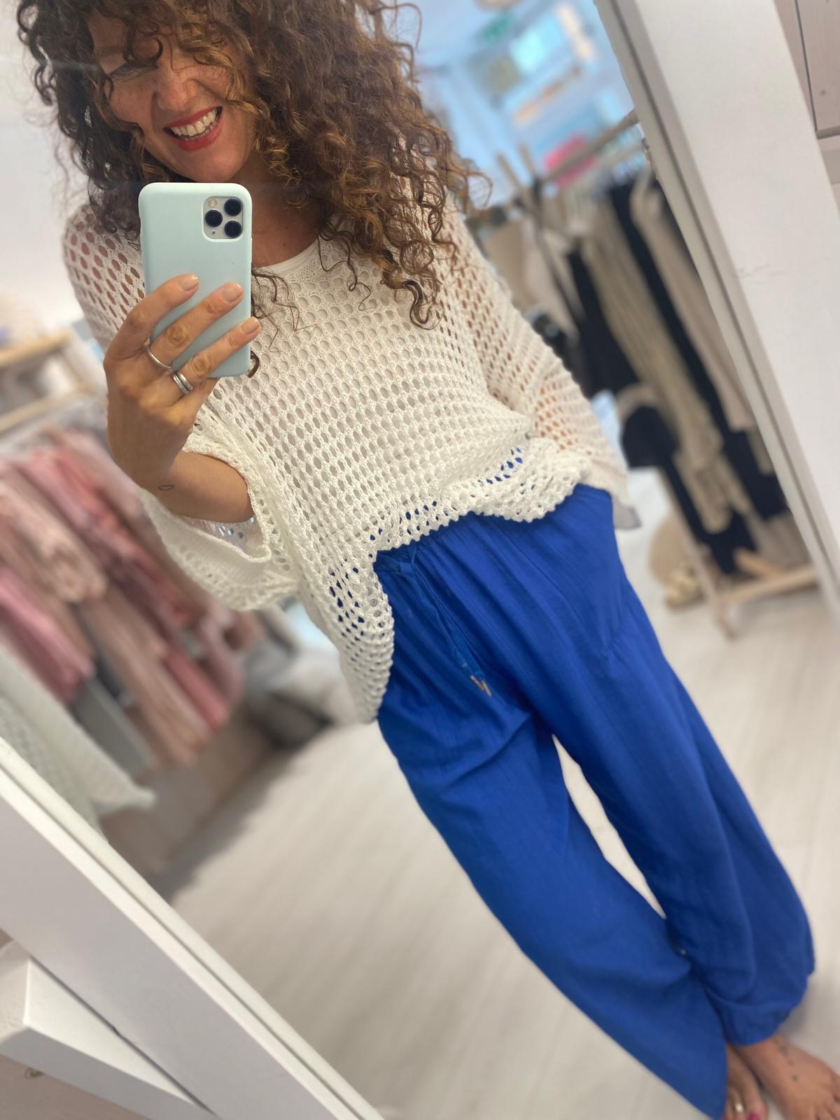 Kem Blue Relaxed Trouser